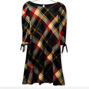 Jessica Howard—Plaid Mid-sleeve Dress